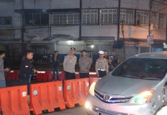 Kapolres Kepahiang Pantau Langsung Pengamanan Malam Takbiran
