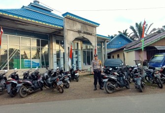 Polsek Lais Laksanakan Pengamanan Salat Ied di Desa Kalbang