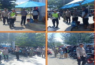 Pasca Idulfitri, Polresta Bengkulu Kerahkan Personel Berikan Pengamanan Disejumlah Objek Wisata