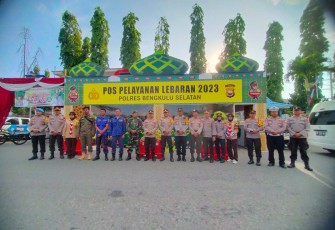 Timwas Ops Polda Bengkulu  Laksanakan Supervisi Cek Pospam Pasar Bawah dan  Pelayanan Depan DPRD 