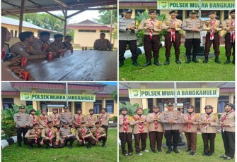 Polsek Teluk Segara Laksanakan Pembinaan dan Silaturahmi dengan Saka Bhayangkara