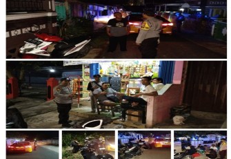 Ciptakan Kamtibmas Kondusif, Polsek Ratu Agung Patroli Malam