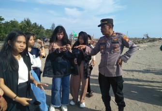 Polsek Lais Intensifkan Pengamanan Objek Wisata Batu Alam
