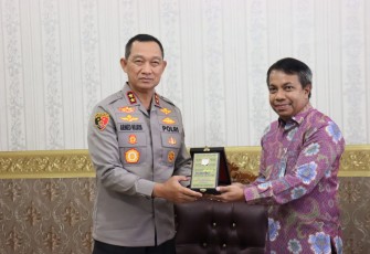 Kapolda Bengkulu saat Terima Kunker Jajaran Bank Mandiri