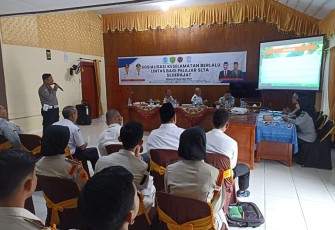 Satlantas Polres Tapsel Sosialisasi Keselamatan Berkendera Untuk Pelajar