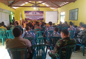 Babinsa Koramil 0801/10 Punung Hadiri Pembinaan dan Penguatan Organisasi Persatuan Perangkat Desa