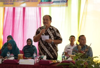Wabup Asahan Terima Kunjungan Tim Evaluasi TP PKK Provsu di Desa Lubuk Palas
