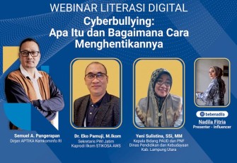 Webinar Literasi Digital di SMPN 3 Kotabumi Lampung