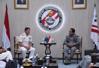 Kepala Bakamla RI saat Terima Kunjungan KSAL Australia