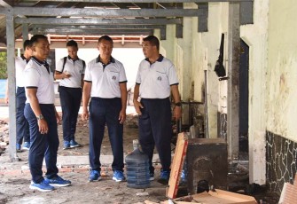 Komandan Kodiklatal saat Sidak Kebersihan Sejumlah Sarana Pendidikan
