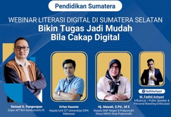 Webinar Literasi Digital di SMPN 8 Prabumulih