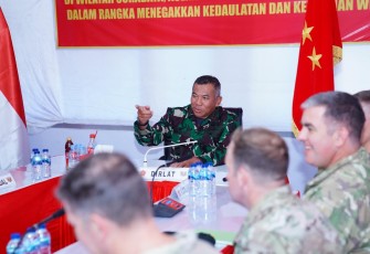 Wakil Komandan Divisi Infanteri US Bertemu saat Pimpinan Latihan Super Garuda Shield