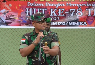 Dandim 1710/Mimika, Letkol Inf Dedy Dwi Cahyadi