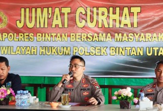 Jumat Curhat Kapolres Bintan di Bintan Utara