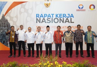 Rapat Kerja Nasional (Rakernas) Strategi Penguatan Fungsi Pengawasan Ombudsman Republik Indonesia di Yogyakarta pada Kamis, 10 November 2023