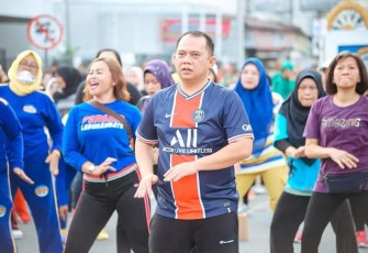 CFD di Bundaran Simpang 6, Rantauprapat, Kecamatan Rantau Utara, Minggu,(29/01/2023).