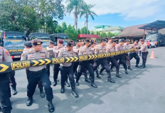 Polrestabes Medan Gelar Pelatihan Pengendalian Massa Jelang Pemilu 2024