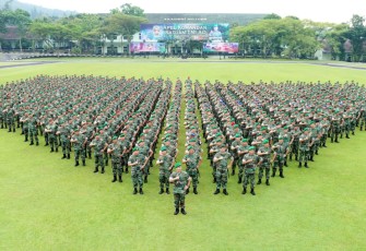 Apel Dansat TNI AD di Akademi Militer (Akmil), Magelang, Kamis (9/3/2023).