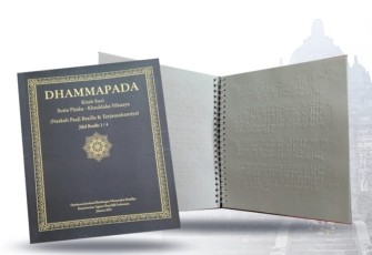 Kitab Suci Buddha dalam versi cetak braille 