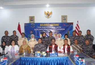 Balai Pengobatan Lanal Batuporon Terima Kunjungan Tim Survey Akreditasi