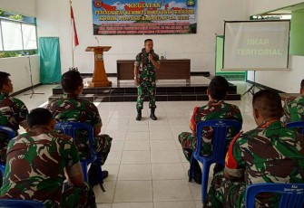 Kodim 1001/HSU-BLG saat Gelar Peningkatan Kemampuan Apkowil