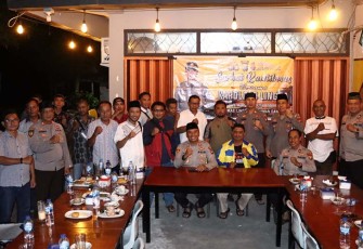 Kapolres Lingga saat Silaturahmi Bersama Awak Media