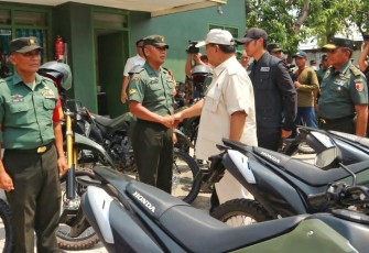 Menhan RI Serahkan Motor CRF Kepada TNI-Polri di Wilayah Kodim 0811/Tuban