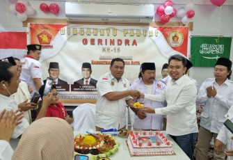 DPLN Gerindra Arab Saudi saat Tasyakuran HUT Bersama PMI di Arab Saudi dan sekitarnya.