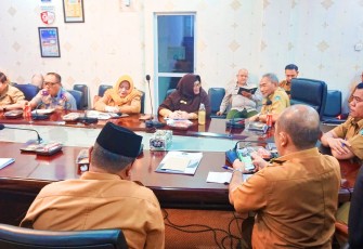Rapat Koordinasi di Kantor Bapelitbang Bintan, Selasa (1/8) 
