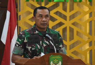 Mayjen TNI Mohamad Hasan saat Melaksanakan Entry Briefing