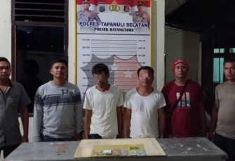 Dua Penjudi Terjaring Operasi Pekat Polsek Batang Toru