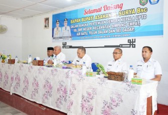 Bupati Asahan Hadiri Silaturahmi Keluarga Besar UPTD Disdik Di Kec. Simpang Empat