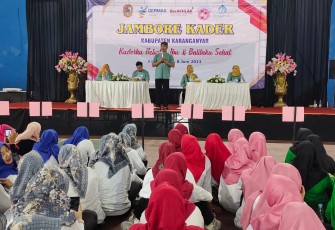 Jambore Kader Posyandu di GOR Raden Mas Said Karanganyar Kamis (8/6/2023)