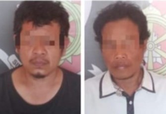 Tersangka saat diamankan