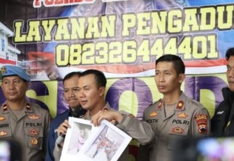 Kapolres Banjarnegara AKBP Hendri Yulianto, SIK, MH saat konferensi pers.
