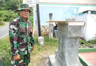 Dan SSK TMMD Ke-116 Kodim 1310/Bitung Kapten Inf Fredrik Liwutang