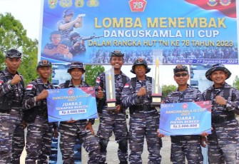 Lanudal Biak Borong Medali Lomba Menembak 