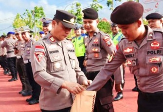Polres Bintan saat Galang Donasi