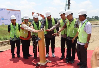 Ground Breaking Pembangunan Kolam Retensi di Kecamatan Medan Selayang 