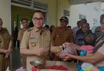 Pasar Murah Banyuasin Diserbu Warga