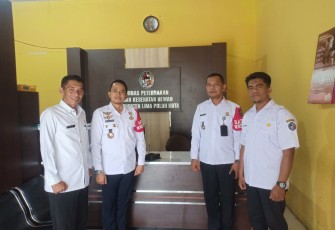 Kalapas Suliki, Kamesworo saat berada di Dinas Peternakan dan Kesehatan Hewan setempat.