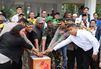 Wakapolrestabes Medan Ikuti Deklarasi Damai Bawaslu Deli Serdang 