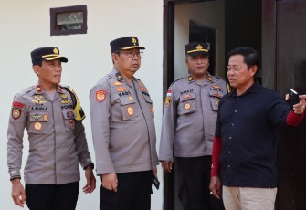 Asrena Polri Lakukan Pengecekan Pembangunan Rumah Dinas di Polres Natuna