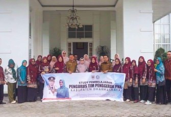 Sekretaris TP PKK Dharmasraya Refi Sandra Adakan Kunjungan Kerja ke Pasaman Barat