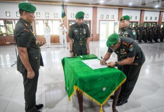 Prosesi Sertijab Dandim Aceh Singkil