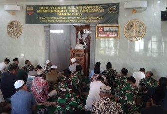 Prajurit Korem 023/KS Doa Syukur Bersama