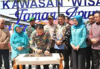 Pj Gubernur Sumsel dan PJ Walikota Pagaralam Resmikan Wisata Taman Apung Dan Program Pencegahan Stunting