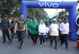 Bupati Asahan Ikut Meriahkan Dirgahayu Makodim 0208/AS