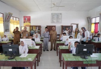 Bupati Asahan Tinjau Pelaksanaan ANBK