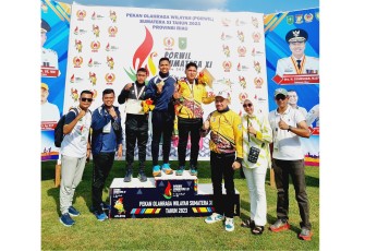 Atlet Provinsi Bengkulu yang Berhasil Memperolah Mendali (Foto : Tedy/MC)